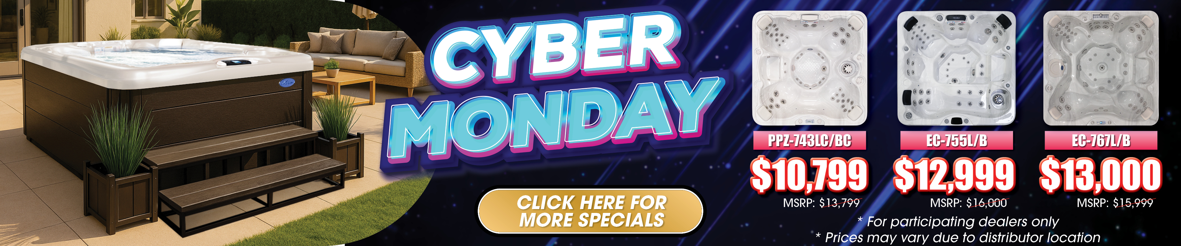 Calspas hot tub being used in a family setting - Lowell